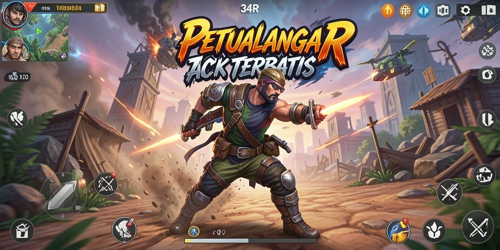 Tampilan aksi seru dalam game 34R dengan grafis menarik.