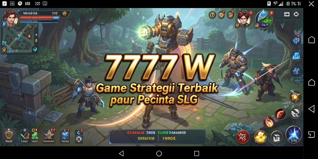 Tangkapan layar utama dari gameplay SLG yang seru di 7777W.
