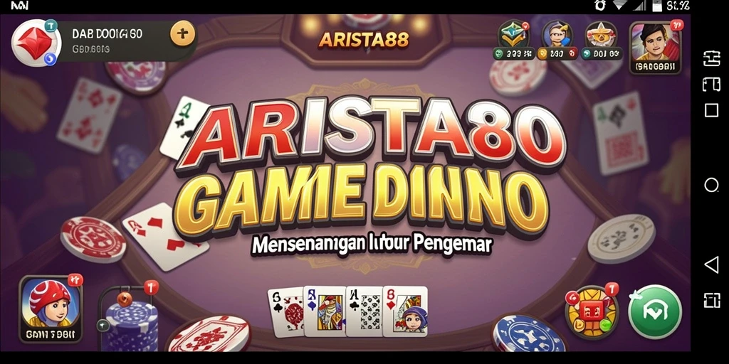Screenshot gameplay ARISTA88 menampilkan pertandingan Domino yang seru.