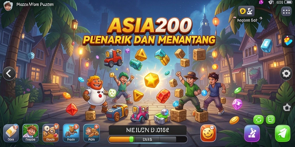 Tampilan gameplay menantang dan menarik dari ASIA200.