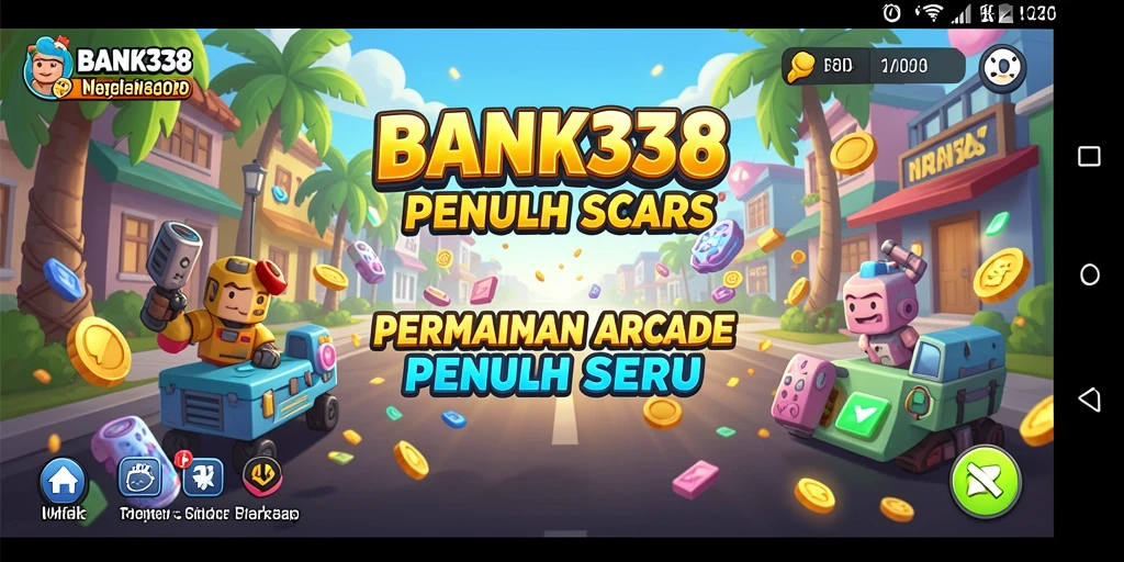 Screenshot gameplay BANK338 menunjukkan keseruan permainan arcade yang adiktif.