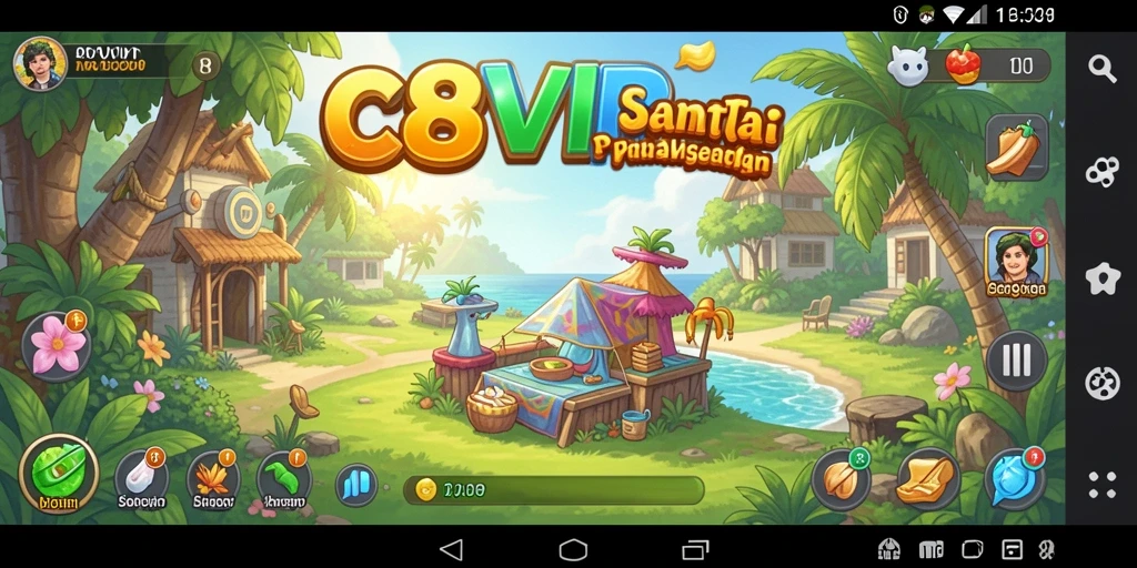 Tampilan gameplay yang seru dan menyenangkan dari C8VIP.