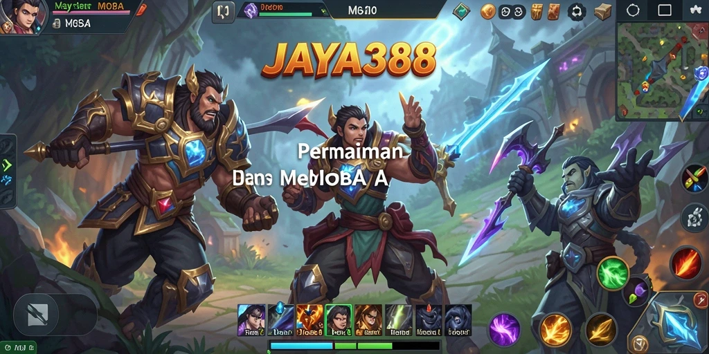 Gameplay seru dalam JAYA388 dengan tim 5v5.