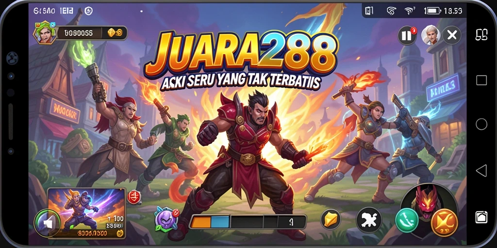 Tampilan gameplay seru JUARA288 saat karakter beraksi.