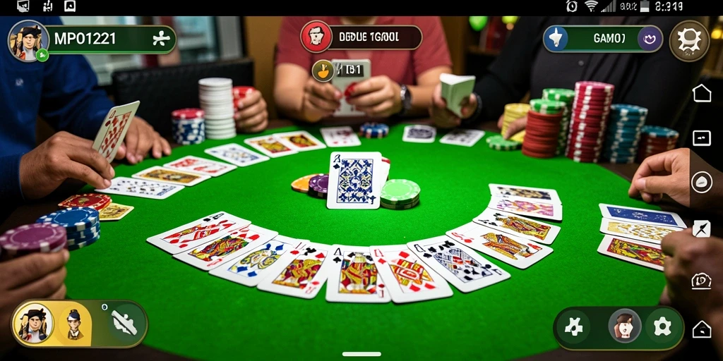 Gameplay seru Gaple di MPO1221.