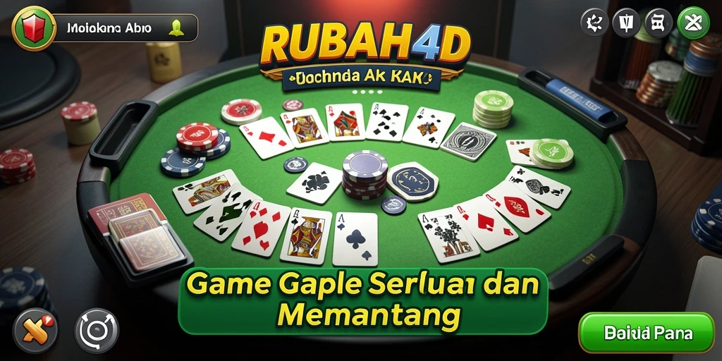 Tampilan gameplay Gaple yang menarik dan interaktif.