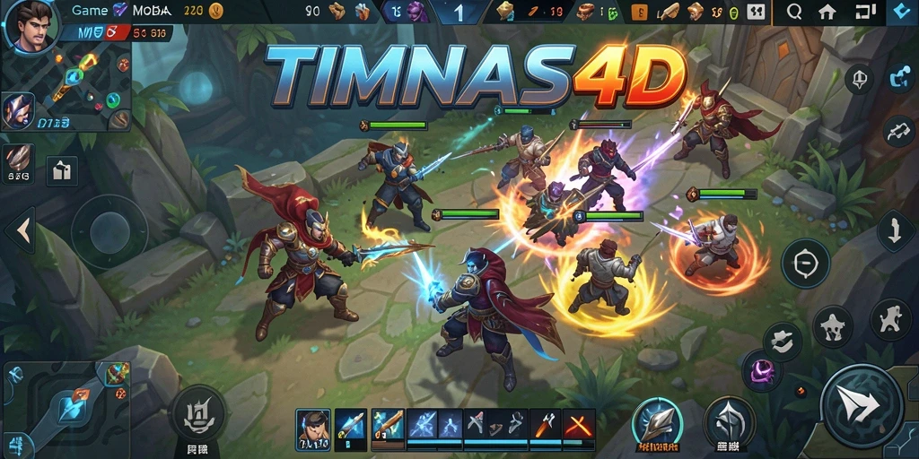 Gameplay seru dan strategis dalam TIMNAS4D dengan pertarungan tim.